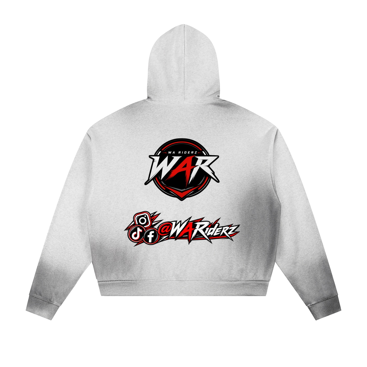 Sun Fade Frayed Raw Edge Fleece Zip Hoodie - Image 4