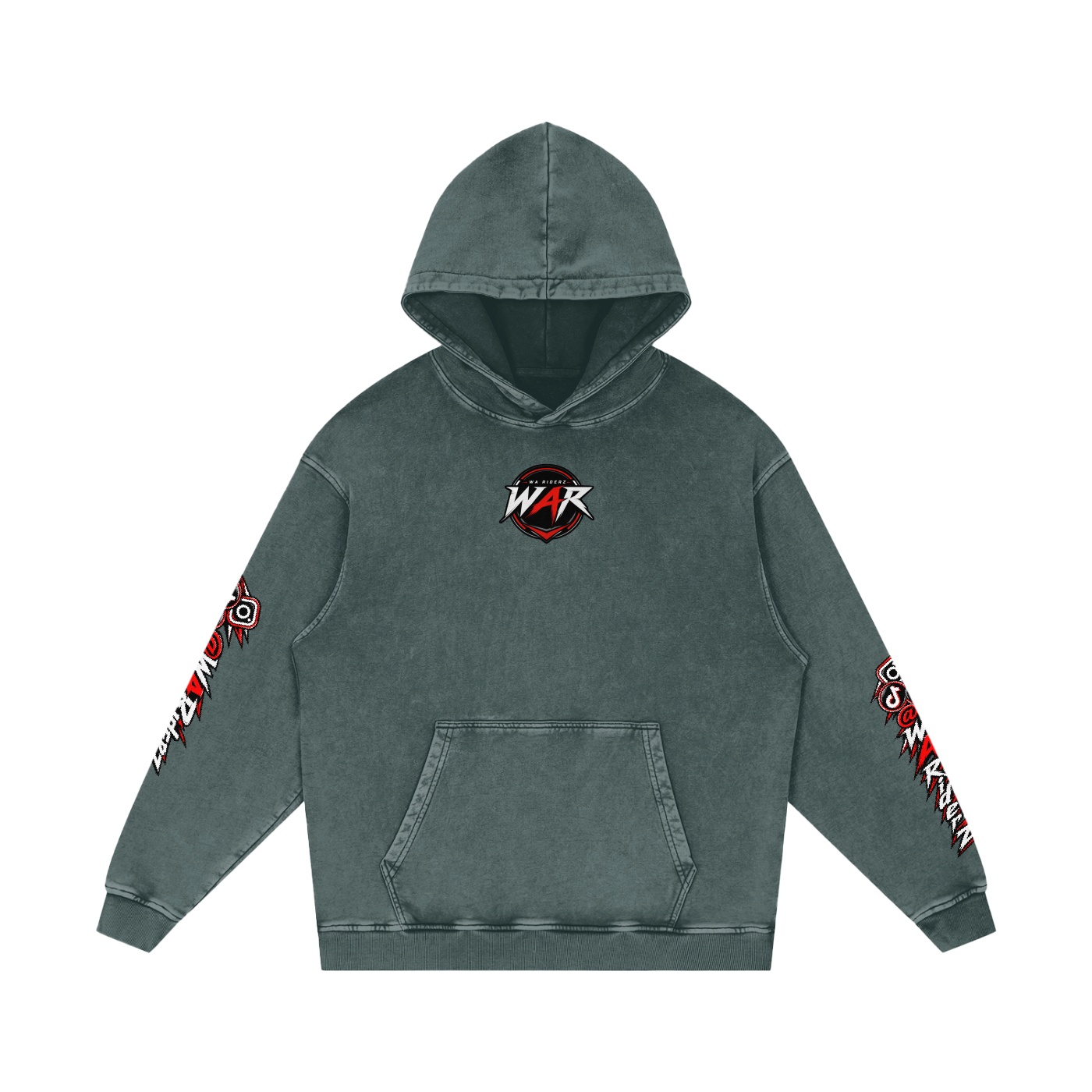 Snow Washed Loose Cotton Hoodie - Image 13