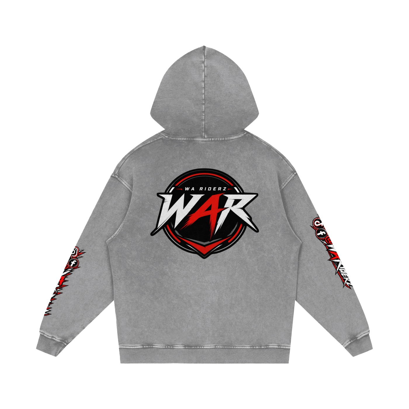 Snow Washed Loose Cotton Hoodie - Image 4