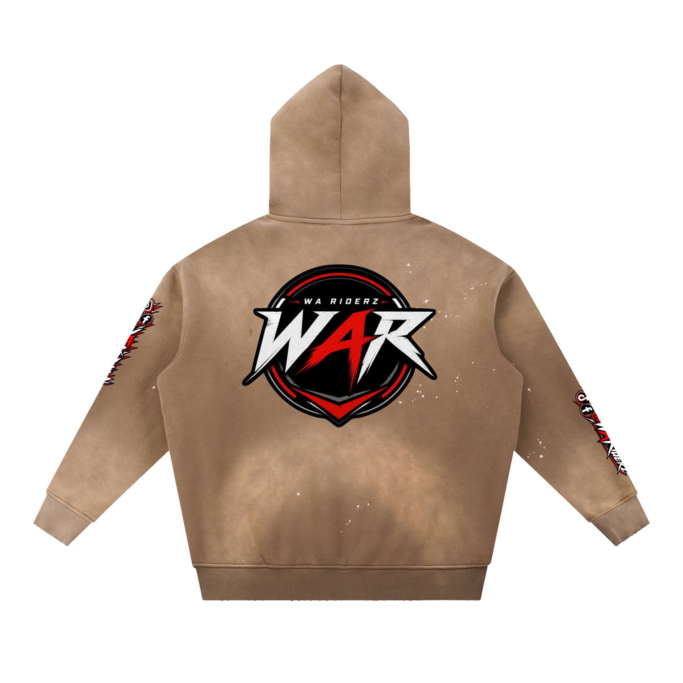 Vintage Washed Frayed Fleece Hoodie - Image 10